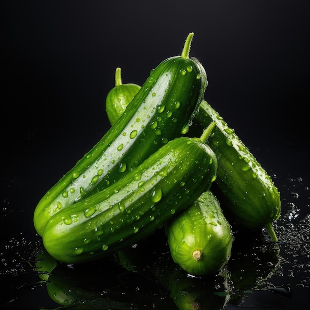 Cucumbers HD 8K wallpaper Stock Photographic Image