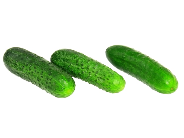 Cucumbers on white background. Isolated.