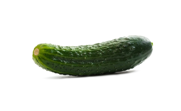 Cucumbers on white background