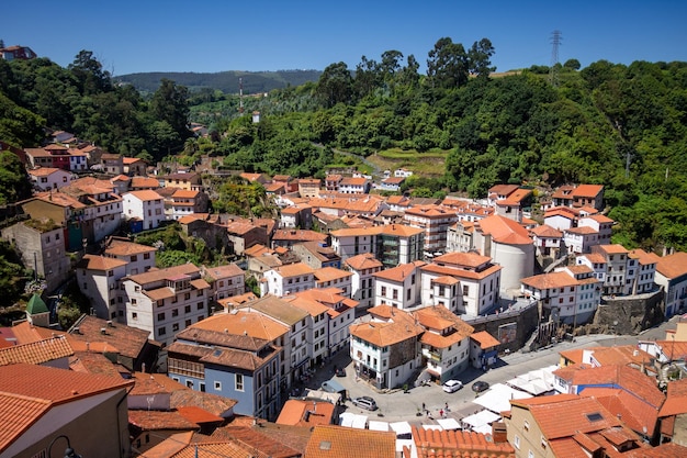 Cudillero fishing village in Asturias Spain