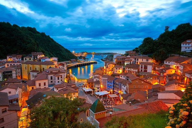 Cudillero village in Asturias Spain