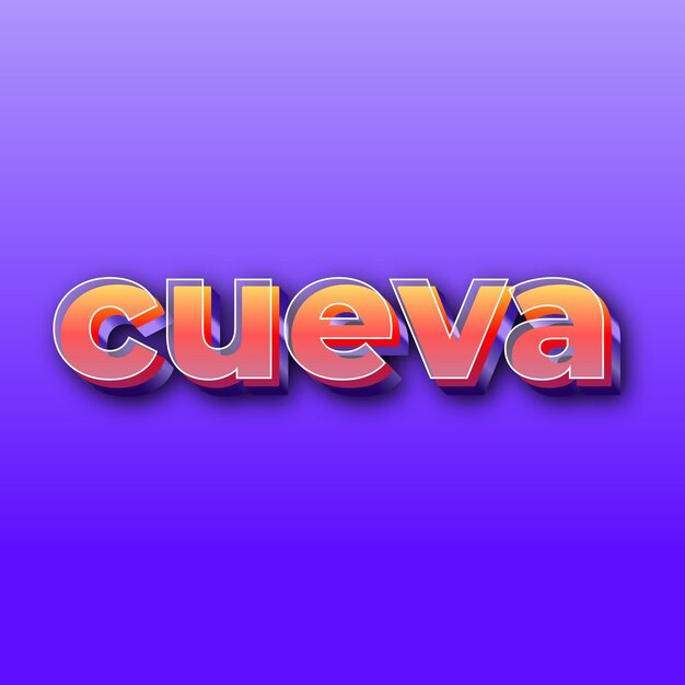 cuevaテキスト効果JPGグラデーション紫色の背景カード写真