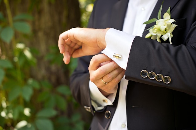 Photo a cuff link