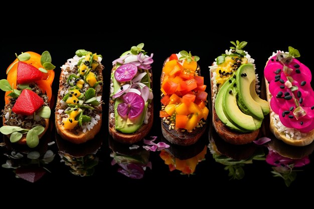 Photo a culinary canvas molletes creation