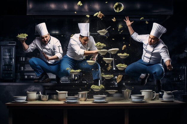 Photo culinary choreography