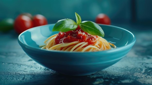 Culinary Composition Spaghetti en Cyan