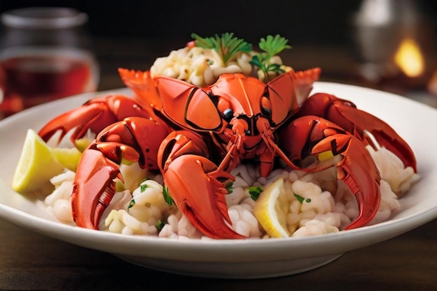 Кулинарные творения с вареными ракообразными вкусными морепродуктами