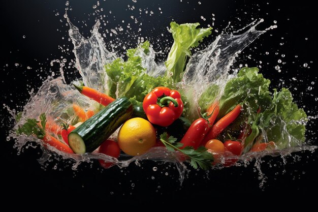 Culinary Detail of Fresh Vegetables