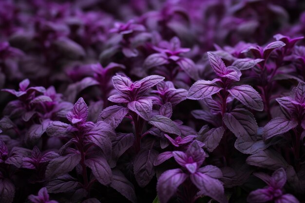 Кулинарное растение фиолетового базилика