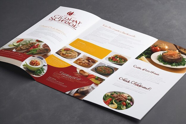 Photo culinary school brochure