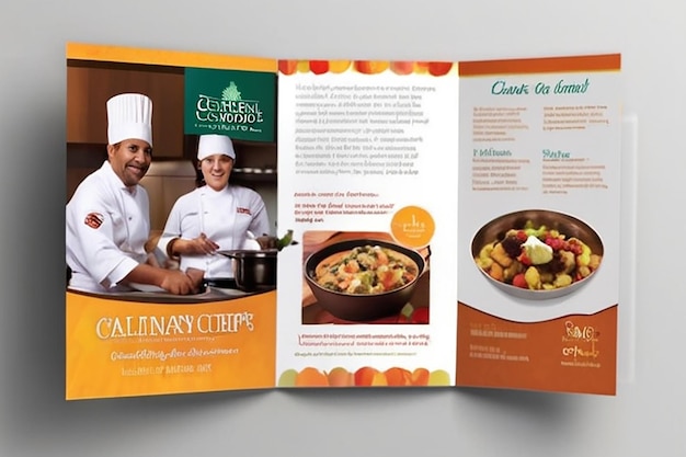 Photo culinary school brochure