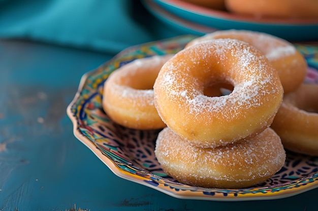 Photo culinary tradition rosquillas spanish doughnuts in every bite