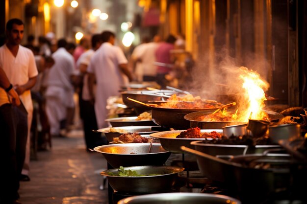 Cultural Festivity Ramadan Streets