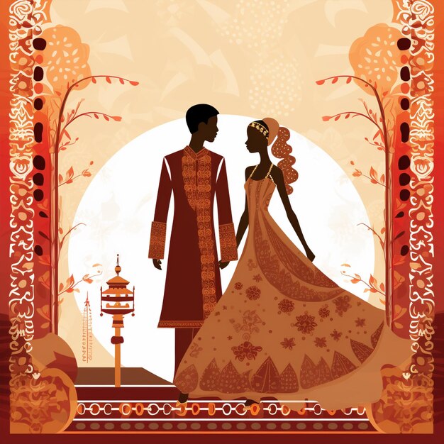 Cultural Fusion A Multicultural Wedding Invitation