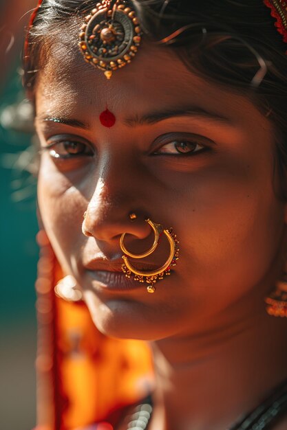 Foto splendore culturale immergetevi nella vivacità delle celebrazioni indiane