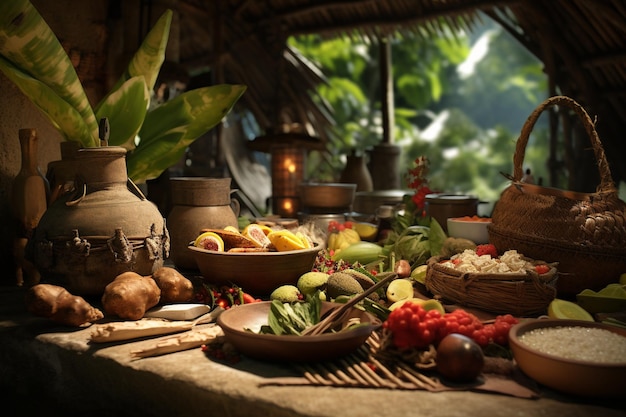 Cultural travel concept to discover authentic culinary traditions in remote destination