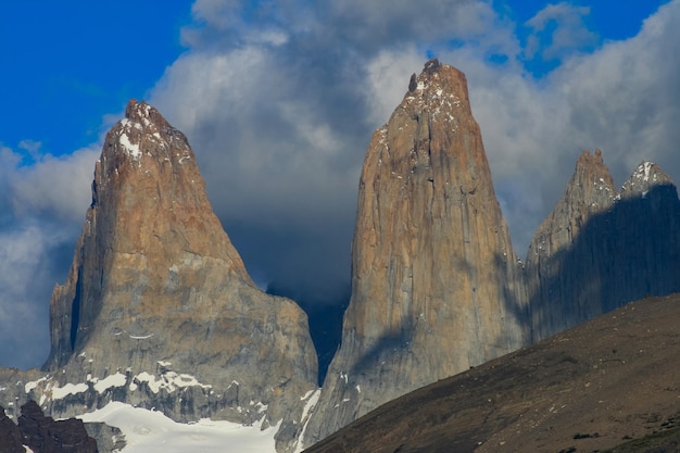 写真 cumbre del fitz roy desde el chalten en un dia soleado