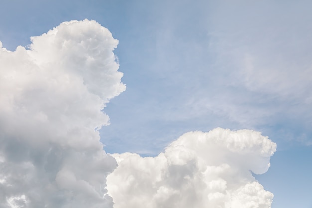 Cumulonimbus cloud in the blue sky