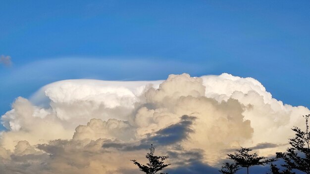 Cumulonimbus clouds in bright day