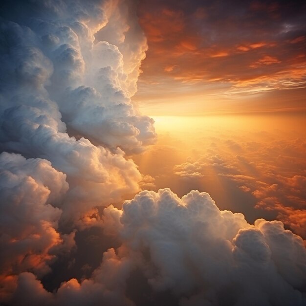 Foto cumulonimbus zenith minimalistisch wolkenbeeld