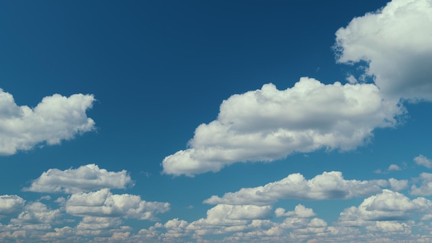 Photo cumulus cloud cloudscape puffy fluffy white clouds nature weather blue sky heaven