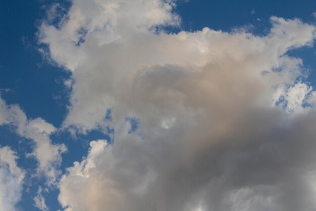 Cumulus clouds in the sky