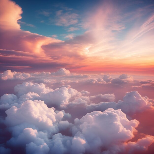 Foto cumulus simplicity minimalistisch wolkenbeeld