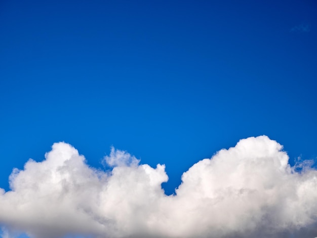 Cumulus wolken in de lucht Fluffy wolken vormen