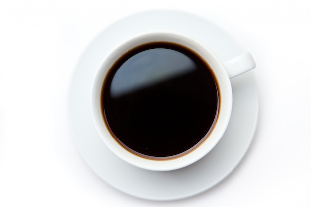 黒いコーヒーのカップ