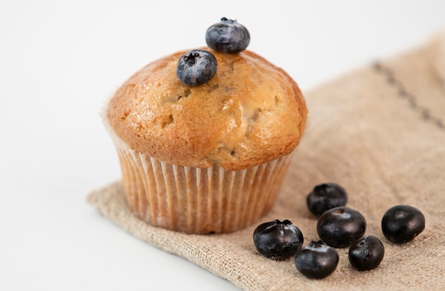 Cup cake with berries