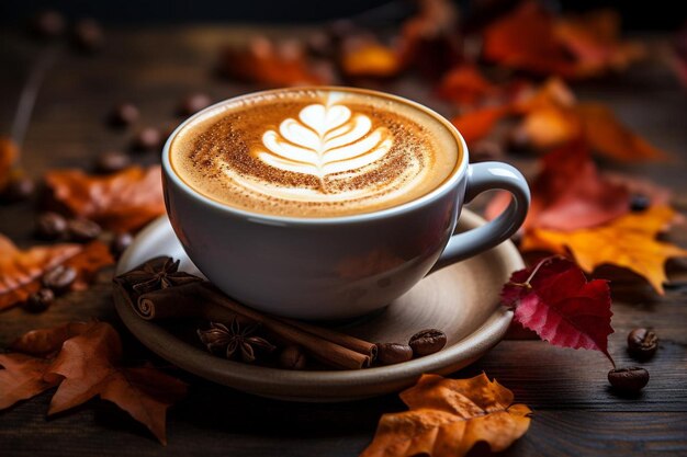 a cup of cappuccino with the words latte art on it