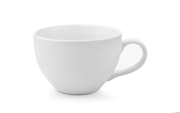 Cup ceramic on white background