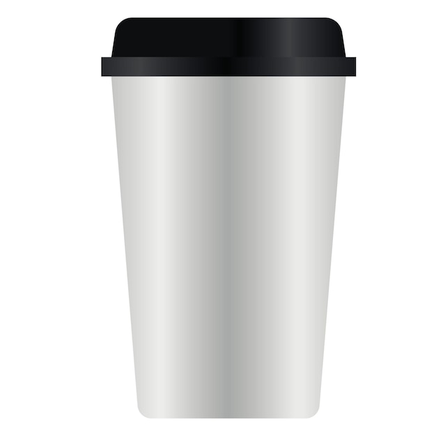 Photo cup coffe mockup with white background