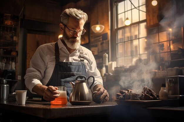 一杯のコーヒーの次の背景デザイン