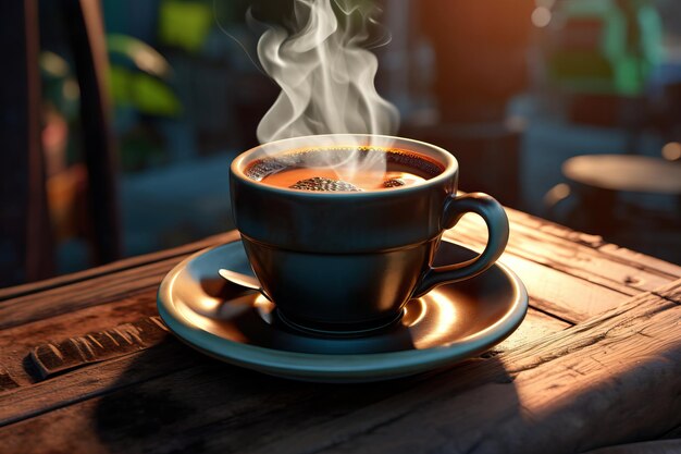 a cup of coffee next background design