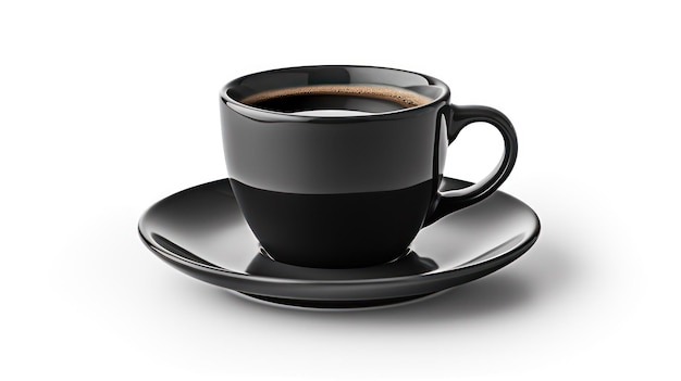 a cup of coffee is on a saucer and a saucer