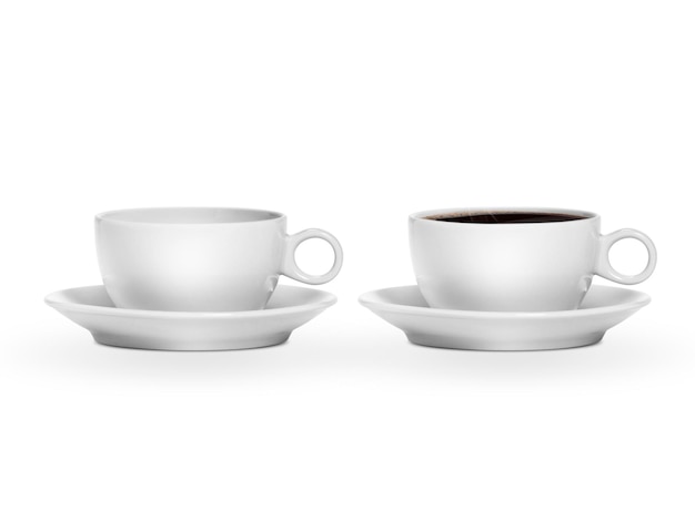 Чашка кофе, изолированных на белом фоне