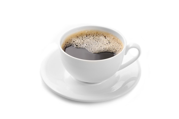 Чашка кофе изолированная на белизне