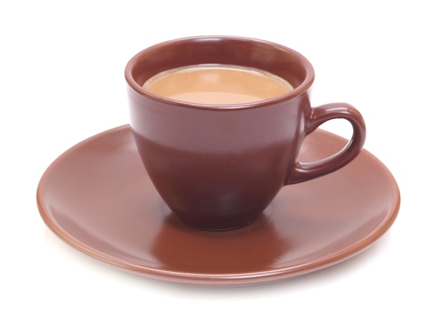 Cup of coffee isolated