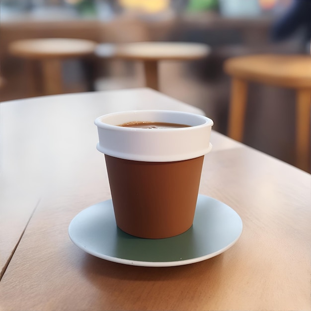 cup of coffee mockup AI generated