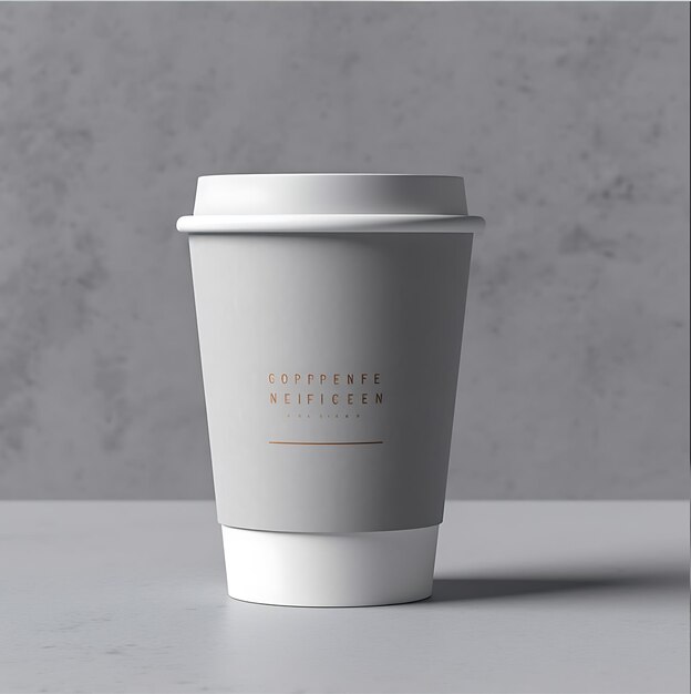 Photo a cup of coffee mockup