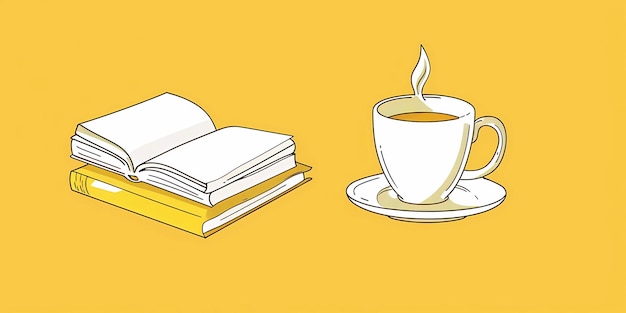 コーヒーのカップコーヒーカップのポスターの背景画像コーヒーの豆