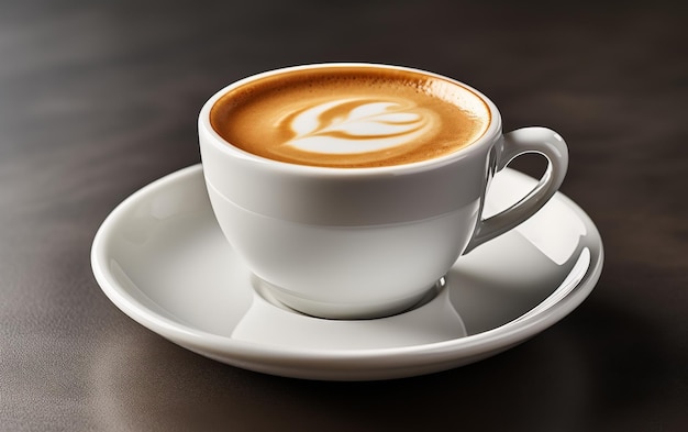 A Cup of Coffee on a Saucer on a Table