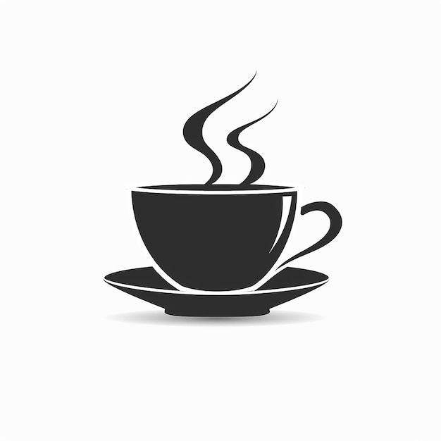 a cup of coffee on a saucer with a black background