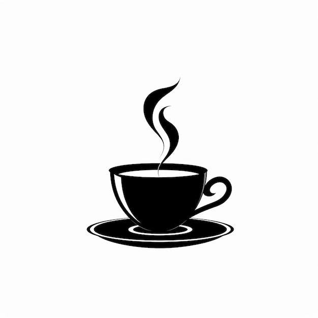 a cup of coffee on a saucer with a coffee cup on it