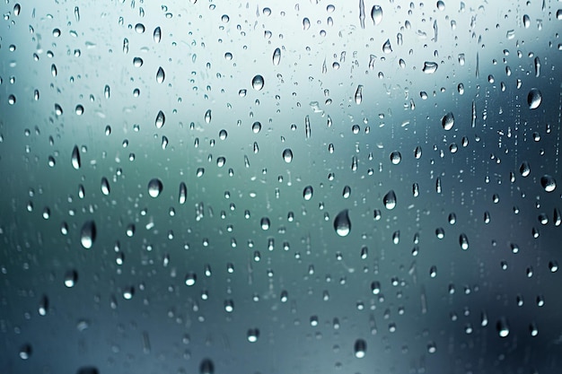Photo a cup of coffee sits on a window sill with rain drops on it