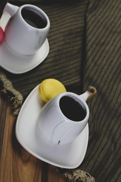 A cup of coffee on the table