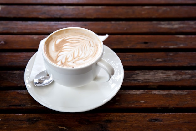 Cup of coffee on table