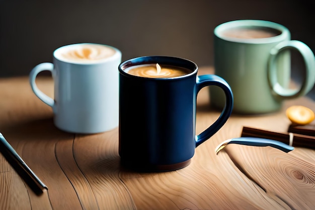 A cup of coffee with a candle in it