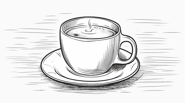 A cup of coffee with a candle on a saucer